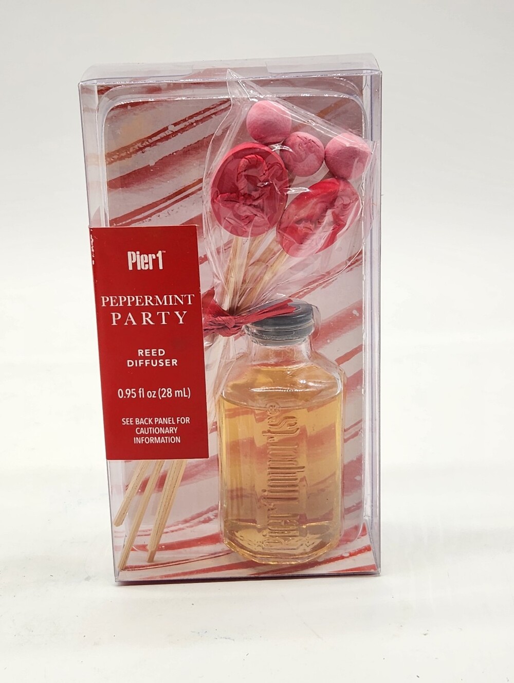 Pier 1 Peppermint Party Reed Diffuser Discontinued New In Box 0.95 FL OZ